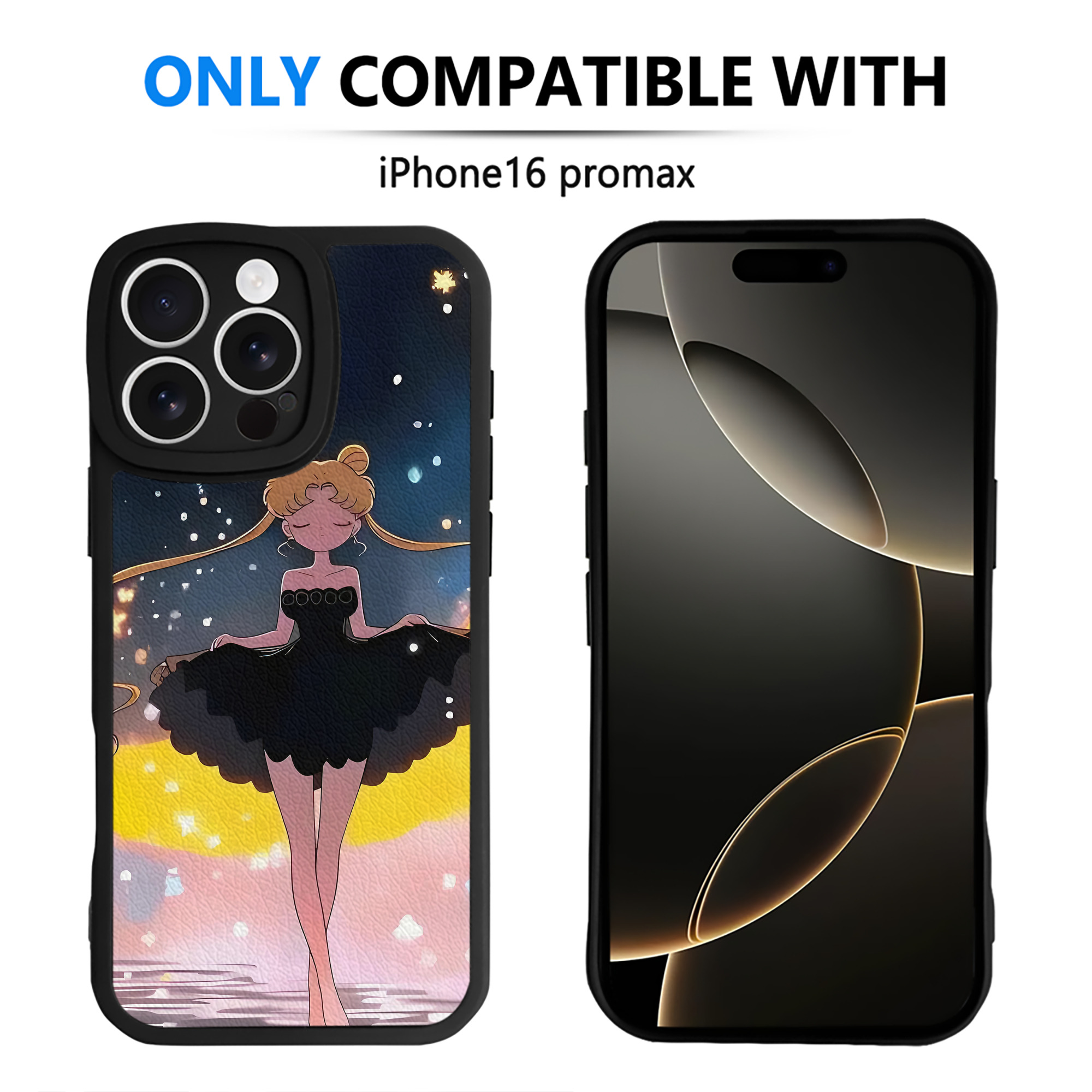 （画像用） 美少女戦士セーラームーン Sailor Moon 【iPhone 16シリーズ対応】シリコンスマホケース（レザー調） 材質：シリコン